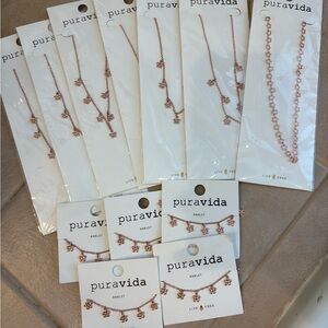 Pura Vida Floral Rose Gold Bundle